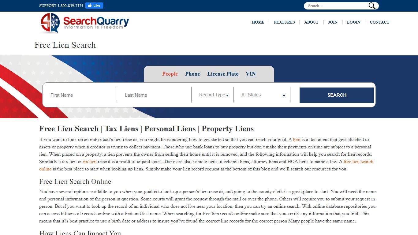 Lien Search | Tax Liens | Property Liens | Personal Liens | Car Liens
