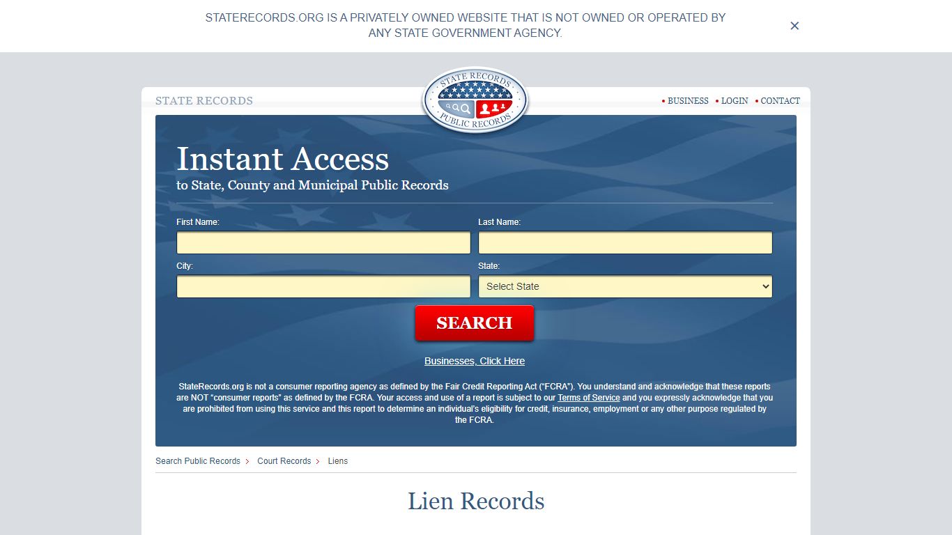 Liens Search | StateRecords.org